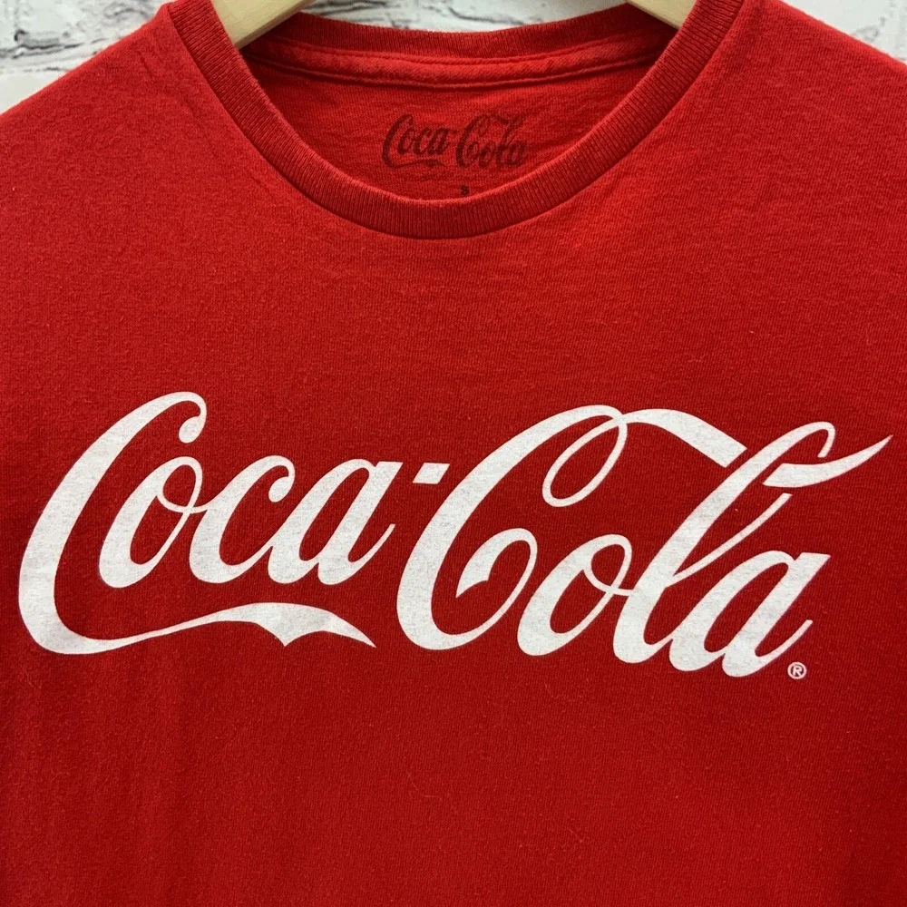 Coca Cola T Shirt Sz‎ S Red Logo Advertising Classic